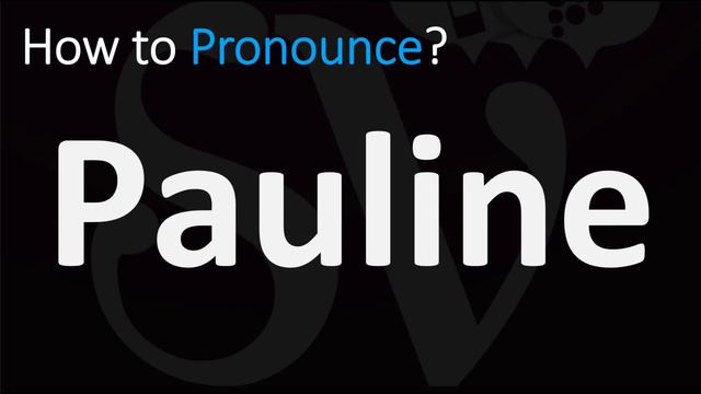 How to Pronounce Pauline? (CORRECTLY) смотреть онлайн