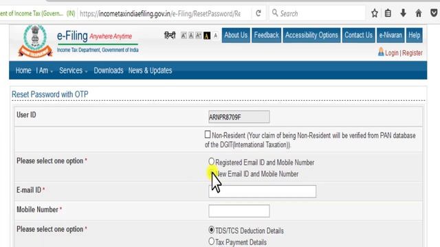 How to reset Forgot Password Incometax efilling смотреть онлайн