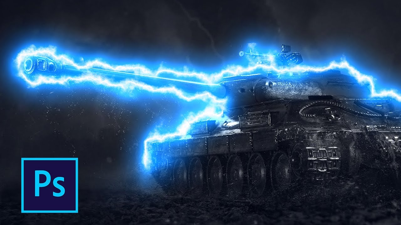 Как сделать молнию в фотошопе смотреть онлайн