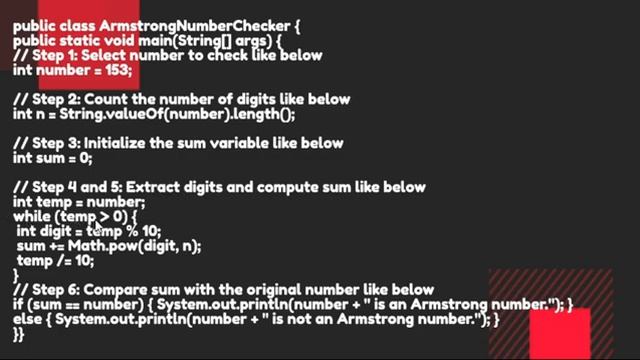 Java code to check Armstrong Number | Full code explained clearly AI #ai #chatgpt #gpt #java смотреть онлайн