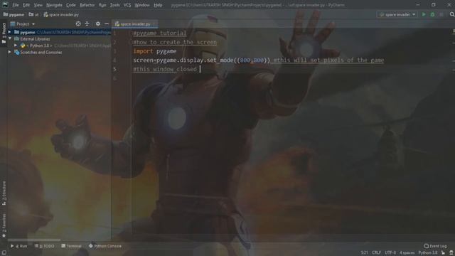 #1 Python pygame tutorial(creating a window using pygame) смотреть онлайн