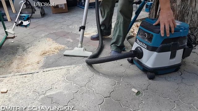 Демонстрация работы ак. пылесосов Makita DCL180 и DVC860L смотреть онлайн