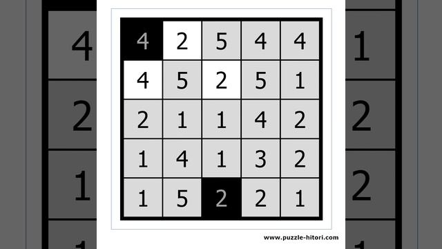 Hitori Tutorial - #2 Solving an Easy Puzzle смотреть онлайн