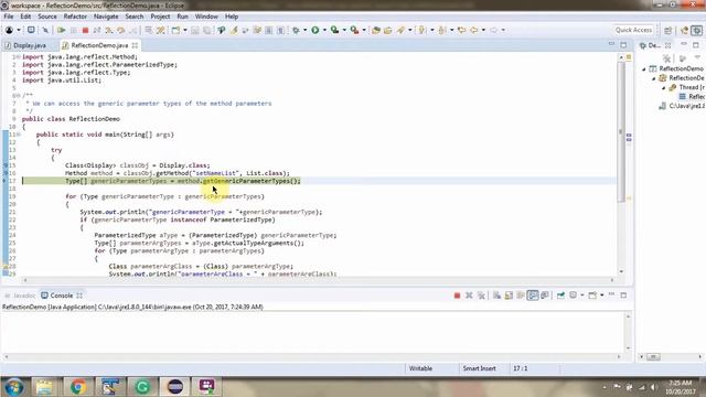 How to get the generic parameter types of method parameters using Java Reflection? смотреть онлайн