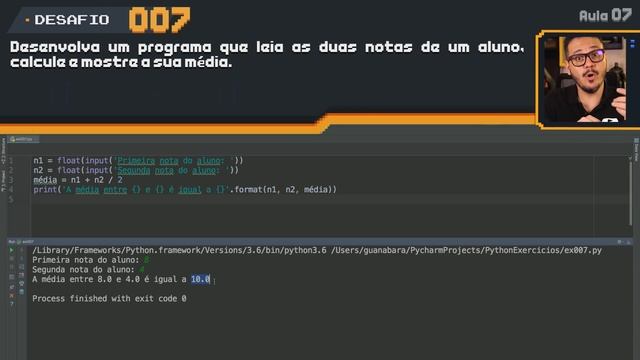 Exercício Python #007 - Média Aritmética смотреть онлайн