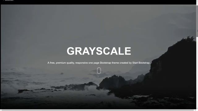 Grayscale - Free Bootstrap Theme Preview смотреть онлайн