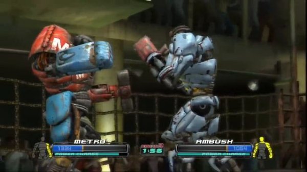 REAL STEEL THE VIDEO GAME - BREAK,TEAR OFF, DESTROY (METRO vs AMBUSH)