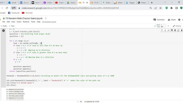 Code Review: Time Series Forecast Random Walk on Tractor Sales смотреть онлайн