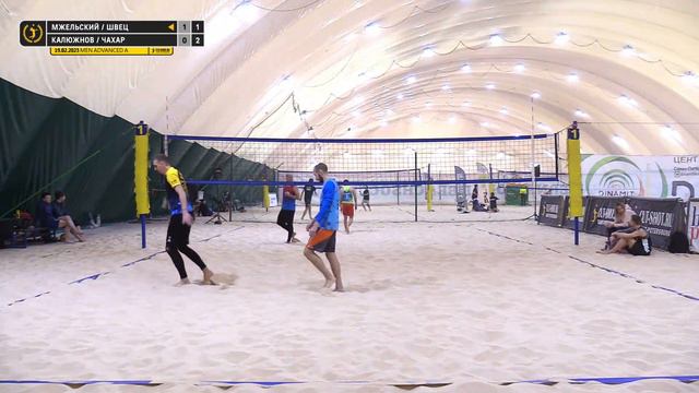Четвертьфинал: Мжельский / Швец VS Калюжнов / Чахар | MEN ADVANCED A - 19.02.2023 смотреть онлайн
