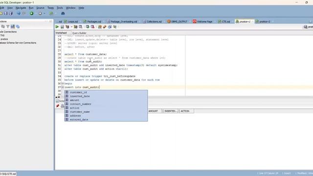 Triggers with realtime examples in Oracle|SQL explained in Telugu смотреть онлайн