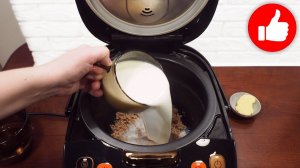 Вкусно до мурашек, просто до улыбки! Пшеничная каша на молоке в мультиварке, которая не убегает!