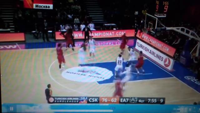 СПОРТ. Баскетболисты ЦСКА на своём паркете встречались с итальянским клубом Олимпия Милан смотреть онлайн