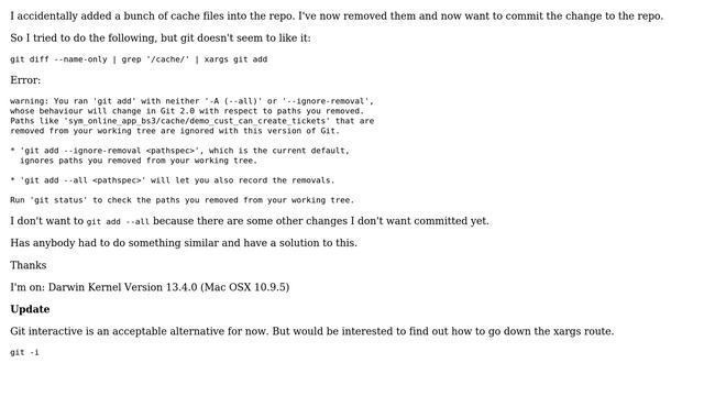 How to git add list of files from git diff? смотреть онлайн