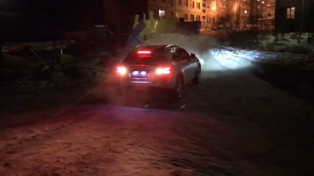 Выхлоп GTR35 установка на Infiniti FX50S 2