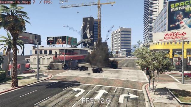 ? AMD Radeon RX Vega 7 - GTA V gameplay benchmarks (1080p) смотреть онлайн