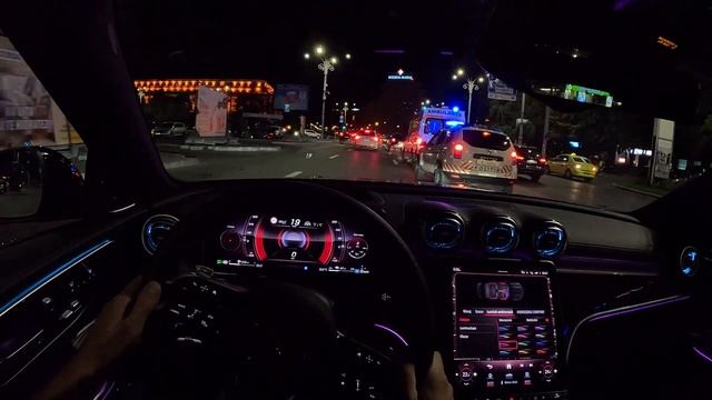 2023 Mercedes-Benz C300e 4Matic POV Night Drive (PURE DRIVING) (ASMR)