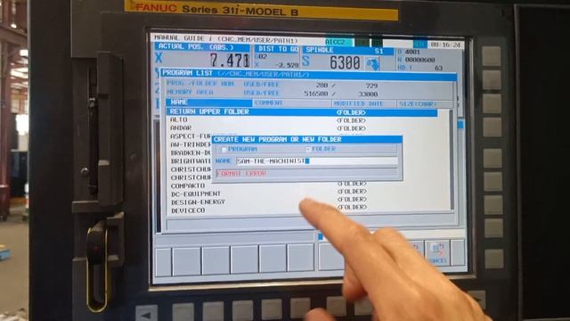 #HOW TO CREATE NEW FOLDER + COPY PROGRAM TO SPECIFIC DESTINATION FOLDER (Fanuc series 31 I model B) смотреть онлайн