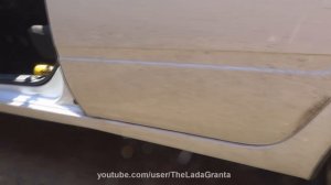 Lada Granta - установка дверных уплотнителей.