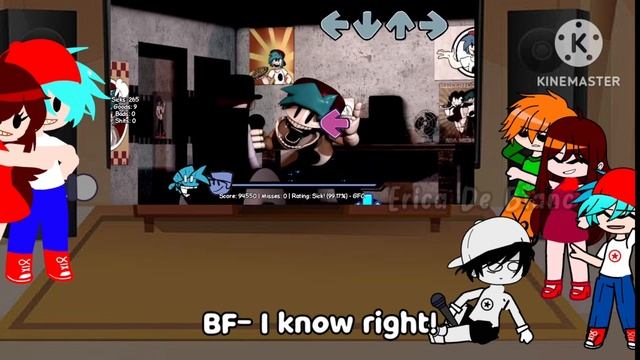 FNF React To Funky Night | Random Wees: Dave & Bambi Extended | FNF Mod | Animatronic BF and GF | смотреть онлайн