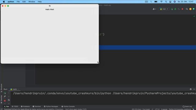 Python Tkinter Tutorial Deutsch #3 - Die Tkinter Event Loop смотреть онлайн