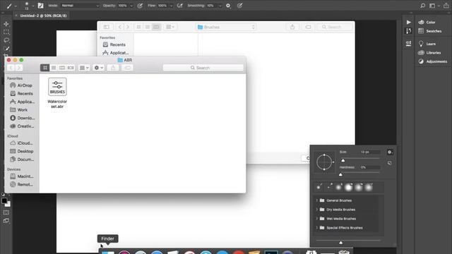 How to install brushes in Photoshop on MAC смотреть онлайн
