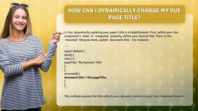 How Can I Dynamically Change My Vue Page Title? смотреть онлайн