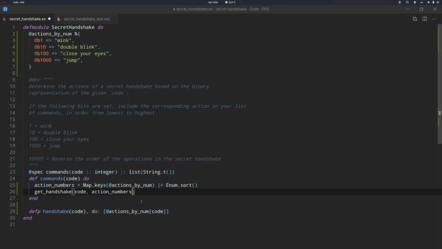 Secret Handshake | Elixir Exercise | Learn Elixir with Exercism смотреть онлайн
