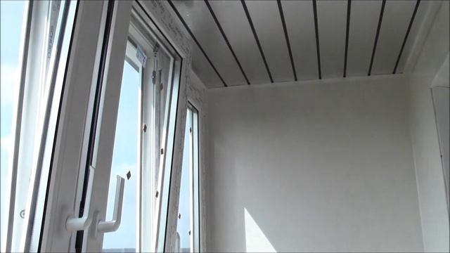 Установка пластиковых окон на лоджии, отделка панелями ПВХ. смотреть онлайн
