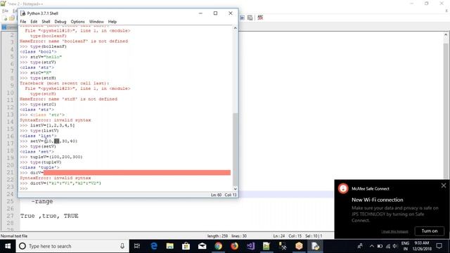 #JPSTECHNO: Python Variables, DataTypes and Operators смотреть онлайн