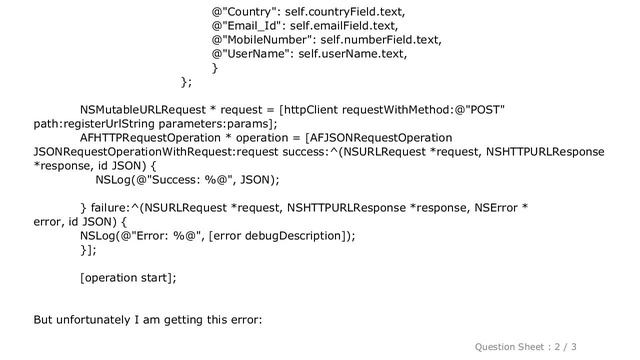 iOS : Send Nested JSON using AFNetworking смотреть онлайн