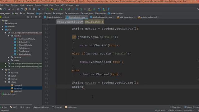 Android SQLite Database Tutorial 4 # Update values in SQLite Database table using Android смотреть онлайн