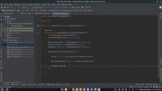 How to Generate QR Code in Android Studio | QR Code Generator Android смотреть онлайн