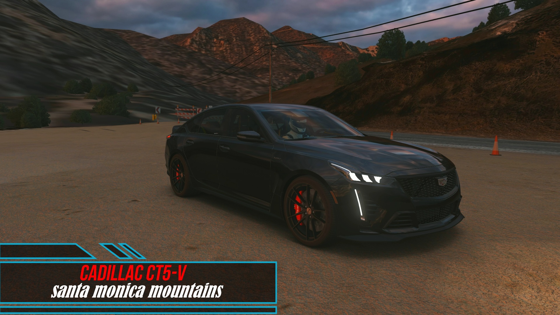 Cadillac CT5-V - Santa Monica Mountains / Assetto Corsa. смотреть онлайн