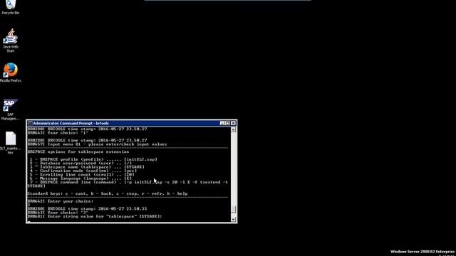 Extend tablespace SYSAUX with brtools in SAP смотреть онлайн