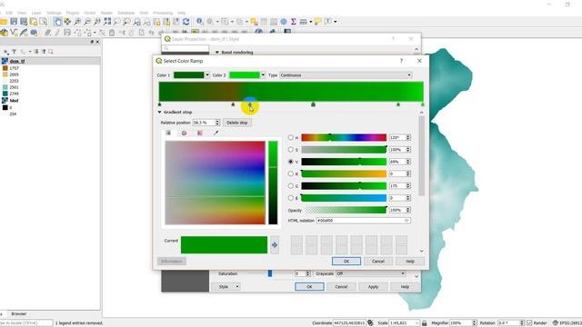 QGIS (Version 3) - Create a custom color ramp смотреть онлайн