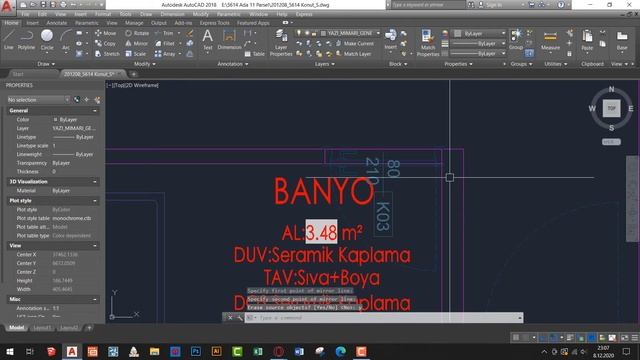 Drawing 1/50 Full Plan in Autocad 2D Part 1/6 смотреть онлайн