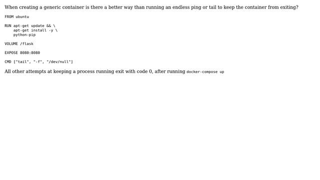 DevOps & SysAdmins: Avoiding endless tail for Dockerfile CMD смотреть онлайн