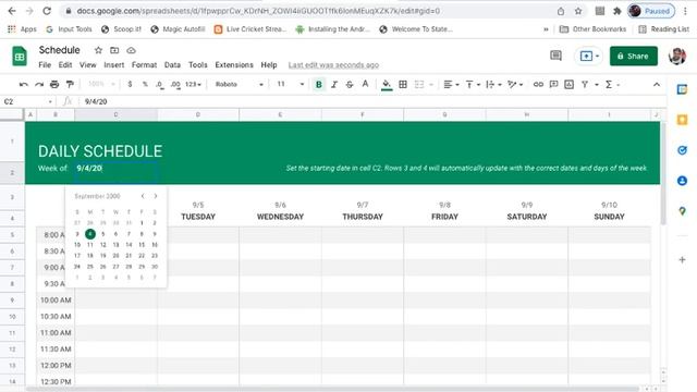 How To Make a Schedule in Google Sheets (2022) смотреть онлайн