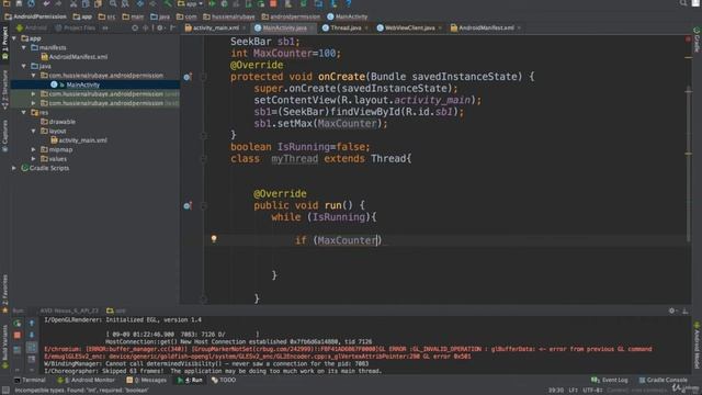 SeekBar and Thread | Part 55 |The Complete Android App Development смотреть онлайн