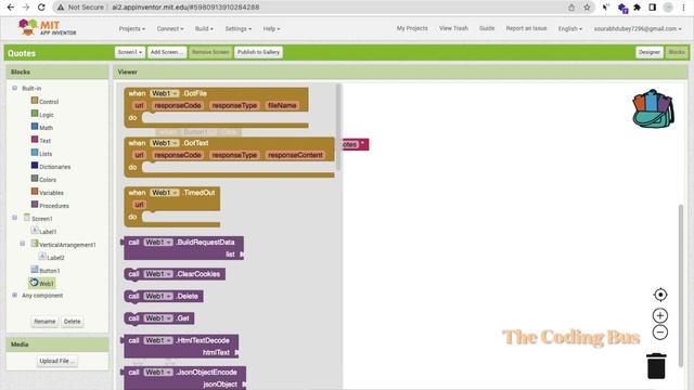 Quotes Generator App Using MIT App Inventor 2 смотреть онлайн