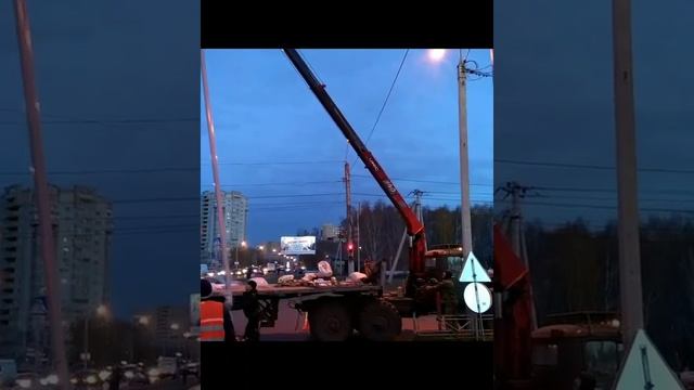 Установка дорожных знаков. смотреть онлайн