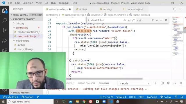 63 Cairo Univ Nodejs Angular backend check isAdmin or not Authentication, Authorization смотреть онлайн