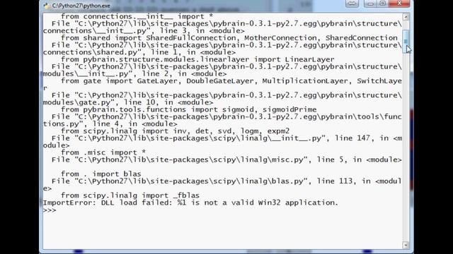 ImportError: DLL load failed: %1 is not a valid Win32 application - Python Debugging смотреть онлайн