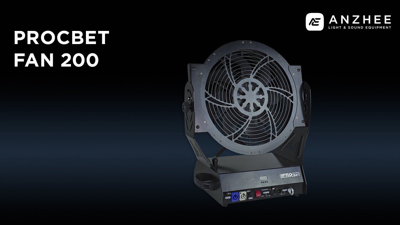 Сценический вентилятор PROCBET Fan 200 смотреть онлайн