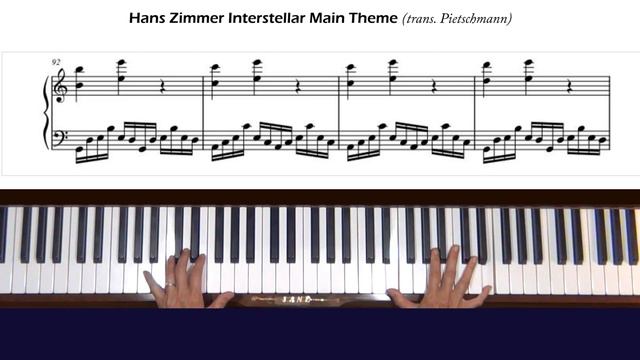 Hans Zimmer Interstellar Main Theme Piano Tutorial смотреть онлайн