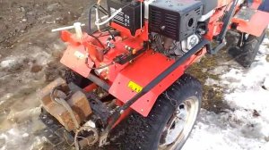 Мотоблок Брайт 135 на колесах на 13 .