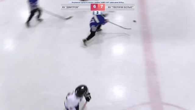 Регулярный турнир "KIMRY CUP" для детей 2015 г.р. ХК "Дмитров" и ХК "Тверичи Белые" смотреть онлайн