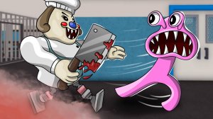 МОРОЖЕНЩИЦА против Радужных Друзей (страшная история в Роблокс)