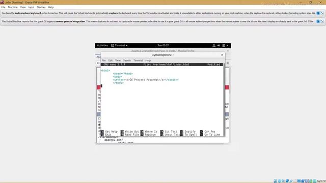 Configuring Web Server & Integration Testing | Linux | Debian | OS Project Progress 3