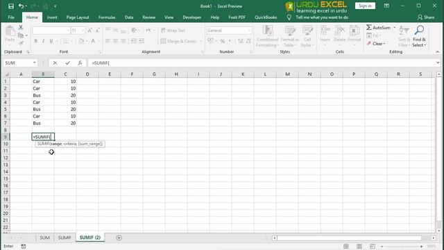 Excel SUM, SUMIF, SUMIFS, Functions in Urdu Hindi (Excel 2019) смотреть онлайн